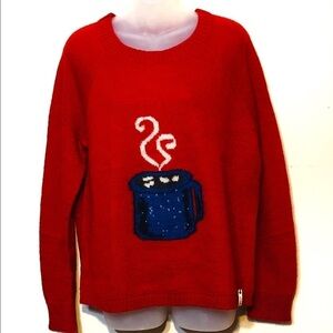 Woolrich motif mohair Christmas graphic print